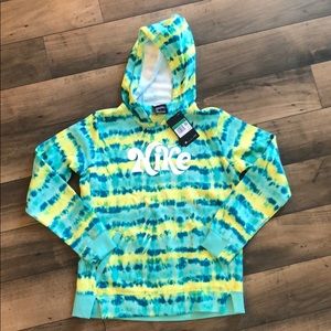 Girls Nike tie-dye hooded sweatshirt size XL
